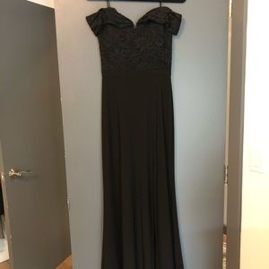 Black off the shoulder dress